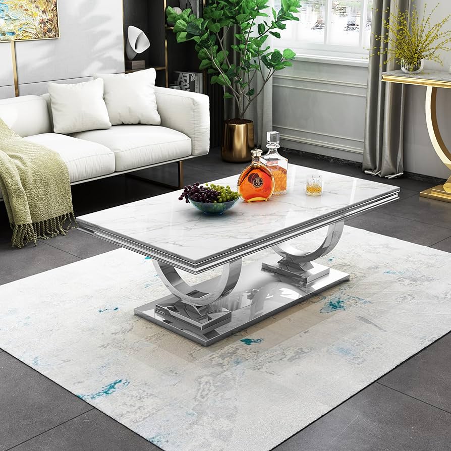 【Lrose】WTW　MARVERICKS COFFEE TABLE Marco Rectangular Coffee Table - Rustic Cherry OCA0494C-R